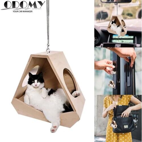 Creative Gift for Auto Rear View Mirror Car Interior Car Pendant Hanging Ornaments Cat Home Automobiles Ornament Decoration