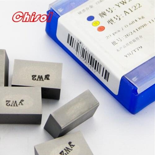 Free shipping 20pcs/box A122 YT5 YW2 YW1 YT15 YT14 YG6 YG8 carbide brazed inserts welding tips blade cutter cutting tools