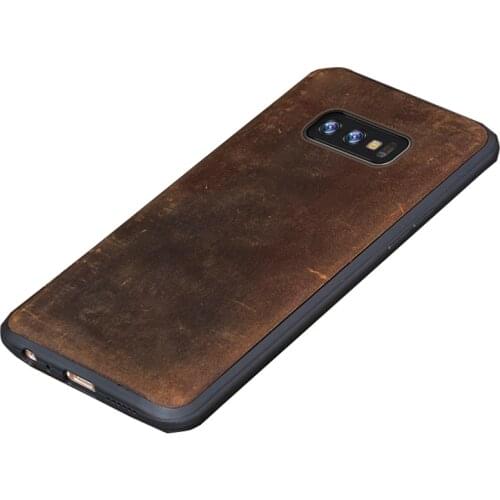 The New Genuine Leather Phone case For Samsung Galaxy s10 s20 s21 a52 A72 leather Shockproof cover For samsung s10 plus cover