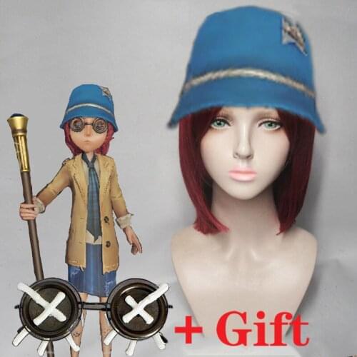 Game Identity V Cosplay Wig The Minds Eye Helena Adams Cosplay Wig Synthetic wig Cosplay Hair Purple girls women Short hair