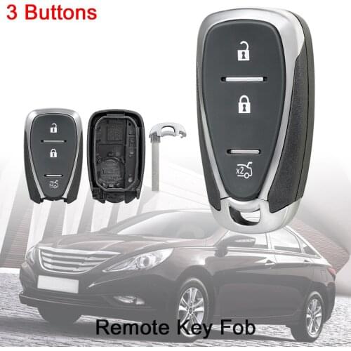 3 Button Smart Remote Key Shell Replacement Keyless Entry Transmitter Auto Key Fob Body Housing for Chevrolet Cruze Malibu Camar