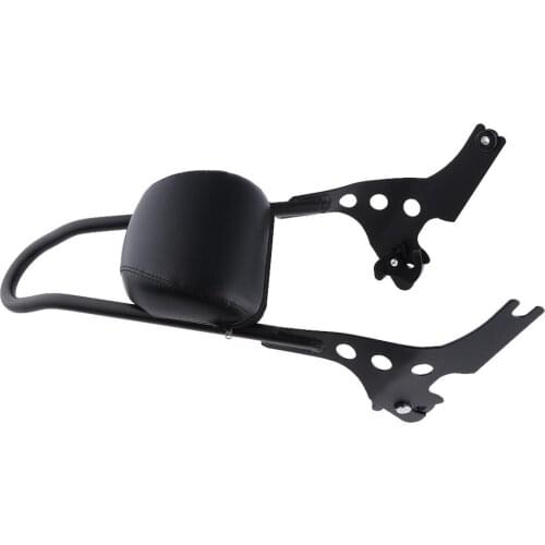 Motorcycle Detachable Sissy Bar Backrest Pad Fit for Harley XL 883 2004-up (Black)