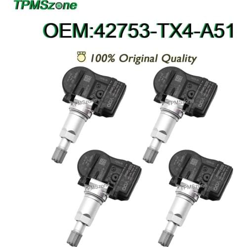 42753-TX4-A51 Car TPMS Air Sensor 315MHz Tire Pressure Monitoring System For 2013-2015 Acura RDX 2014-2015 Acura MDX 42753TX4A51