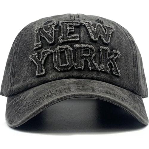 Snapback-Caps Gorras Baseball Cap retro washed cotton hat New York patch hip-hop dad hat