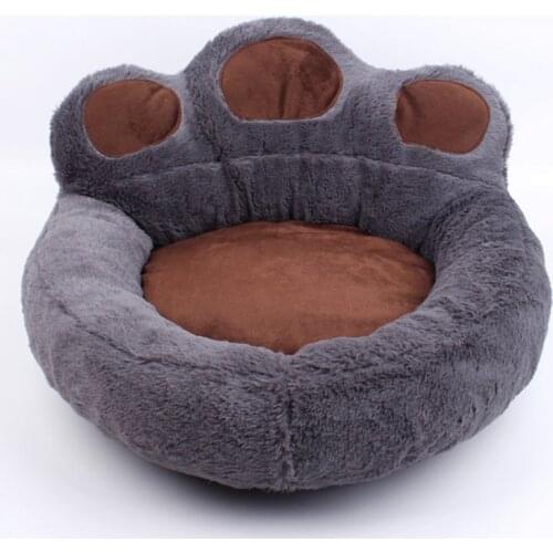 Pet Dog Cat Warm Bed Winter Dog Bed Lovely Pet Nest Cute Paw Kennel for Cat Puppy Soft Material Sofa Beds for Dogs Accessories