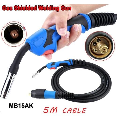 Welding Machine Welding Torch MIG Torch 150A Binzel Type CO2 MB15 MIG Welder with Euro Connector 5m For MIG MAG