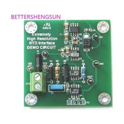 Ultra-High Precision, Ultra-High Stability RTD Temperature Measurement Circuit 0.001 Resolution Temperature Development Board
