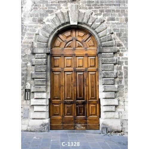 SHENGYONGBAO Vinyl Custom Photography Backdrops Prop Classical Wooden doors Theme Photography Background GD20518-48