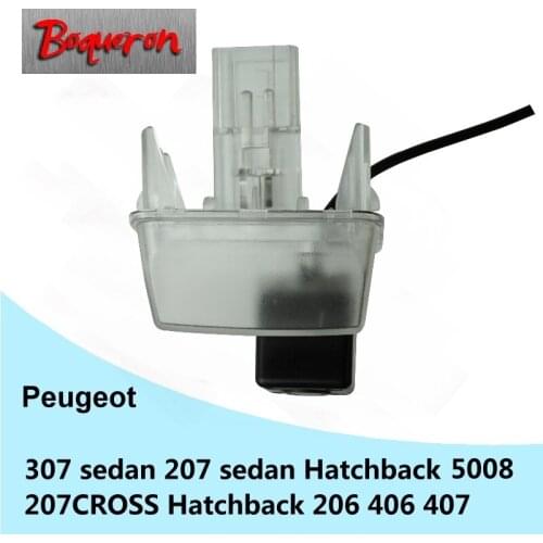 BOQUERON for Peugeot 307 207 306 207CROSS 206 406 407 5008 SONY Waterproof HD CCD Car Camera Reversing Reverse rear view camera