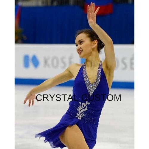 Custom Figure Skating Dresses For Women With Spandex Graceful New Brand Figure Skating Competition Dress Girls DR2700