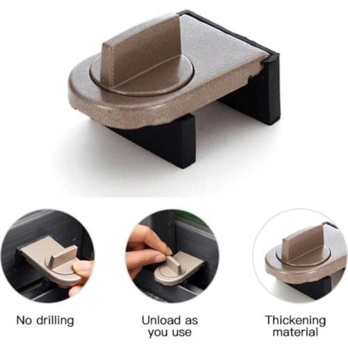 1Pcs Children Protection Window Security Lock Adjustable Window Restrictor Sliding Sash Stopper Falling Prevention Locks Limiter