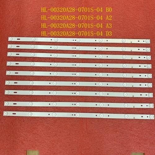30pcs LED Backlight Strip for JVC 32LEM-1009 32LEM-1007 LE-32D7 LT-32DE75 HL-00320A28-0701S-04 B0 A2 A3 D3 ZDCX32D07-ZC14FG-05