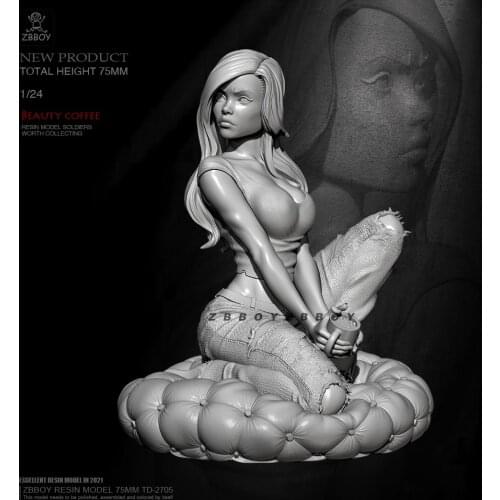 75mm 1/24 Resin model kits figure DIY self-assembled TD-2705