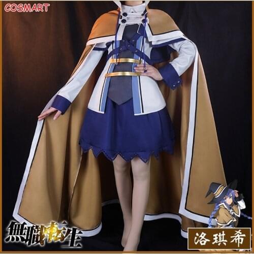 Anime Jobless Reincarnation:I Will Seriously Try If I Go To Another World Fancy Witch Cosplay Costume Uniform Dress Halloween Su