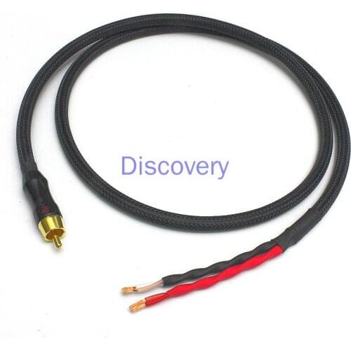 Audiophile Japanese Active Speaker RCA Single Lotus Head Speaker Cable Swans M50W M60 Speaker Cable