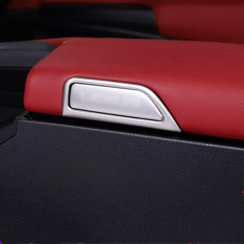 Car Armrest Box Switch Decoration Sticker Stainless Steel Protection Cover Modification Accessories For Lexus ES300 ES350 2018