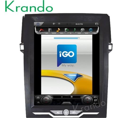 Krando Android 9.0 12.1" Vertical screen car radio player for Toyota Reiz Mark 2010-2016 GPS navigation entertainment system