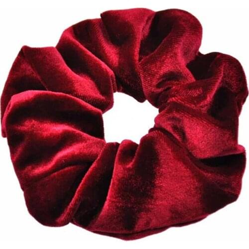 Velvet Elastic Hair Scrunchie Ponytail Donut Grip Loop Holder Stretchy Hair Accessories