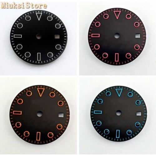 28.5mm Sterile date window watch dial fit ETA2824 2836 Miyota 8215 8205 821A Mingzhu DG2813/3804 movement