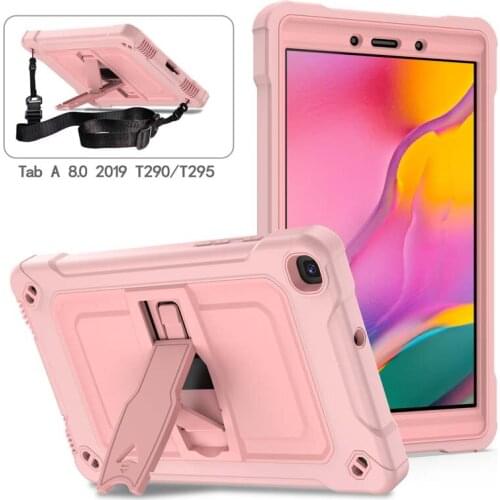 Business Hit-Color Shockproof Case For Samsung Galaxy Tab A 8.0 2019 SM-T290 SM-T295 Hard Plastic Silicone Protective Cover
