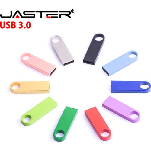 JASTER usb flash drives metal free Custom logo memoria 32GB pendrive 128GB 64GB waterproof pen drive 16GB 8GB 3.0 usb stick key