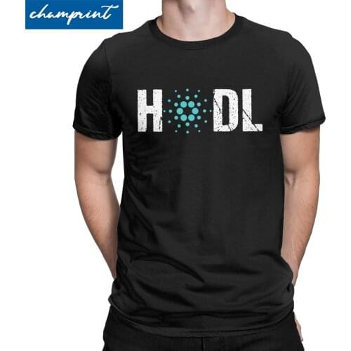 HODL Cardano ADA T Shirt Men Women Novelty T-Shirts Round Neck Crypto Coin Cryptocurrency Bitcoin Tees New Arrival Clothes