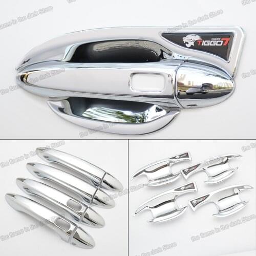 Lsrtw2017 Car Door Handle Cover Trims Styling Doors Bowl Panel for Chery Tiggo 7/tiggo 7 Pro 2020 2021 Accessories Auto Lining