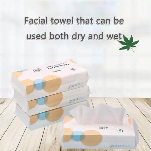 Disposable removable aseptic wet and dry cotton womens convenient thickened face cleansing towel remover and cleansing towel