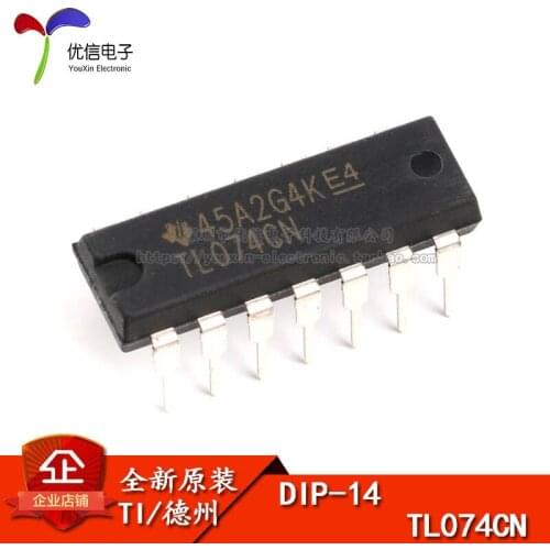 Genuine original line TL074CN four operational amplifiers JFET DIP-14