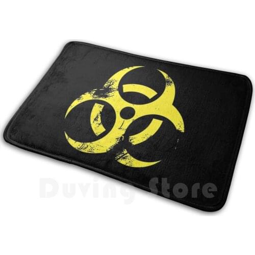 Biological Hazard Mat Rug Carpet Anti-Slip Floor Mats Bedroom Toxic Materials Biohazardous Products Explosion Scratched
