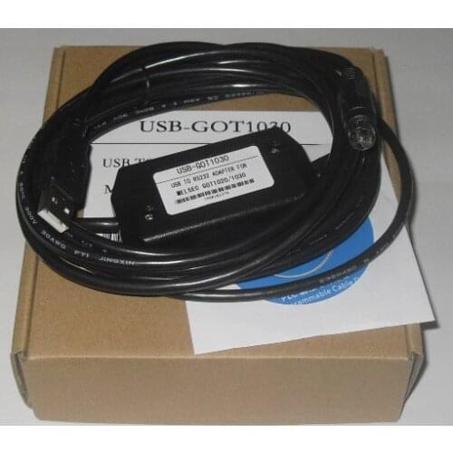 USB-GT01-C30R2-6P USB-GT1020 HMI Programming Cable for GT1020/1030 Touch Screen Panel HMI 2.5m Win7 Win8 Support