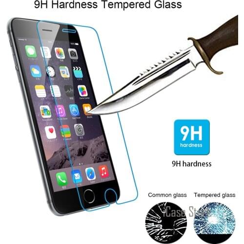 Top Quality 9H 0.25mm Premium Tempered Glass For iPhone 7 6 Plus 6 4.7" 5S 5 5C 4S 4 Glass Screen Protector Film Strong Package