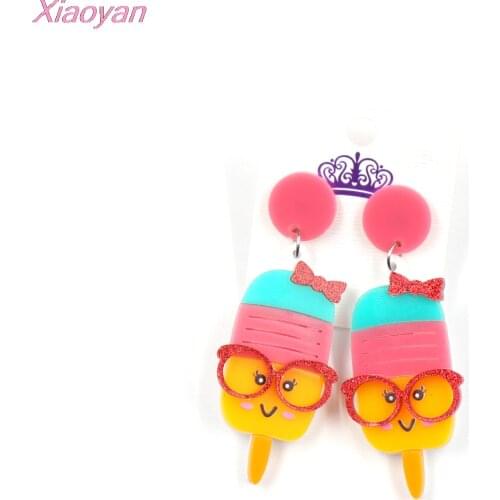 1pair) Popsicle Ice Cream Dangle Earrings Hello Summer popsicle Beach Acrylice Earrings