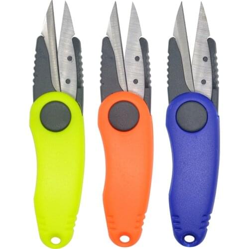 Fishing Line Scissors 1 Piece Folding Fly Fishing Line Cutter Clippers Portable Anti Slip Sawtooth Blade Fish Use Clippers