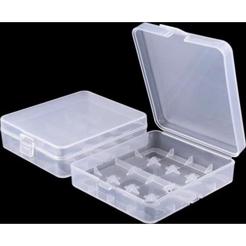 1PCS Portable Hard Plastic Battery Case Holder Storage Box for 4x18650 Batteries