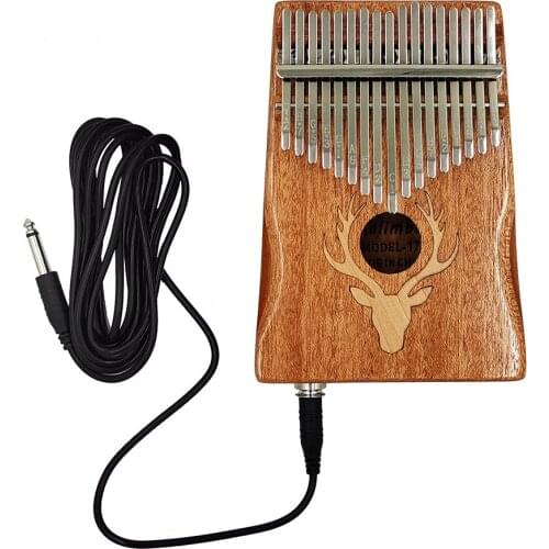 17 Keys Electric Kalimba Thumb Piano Set Portable Keyboard Music Instrument (Maple EQ type)17 key kalimba thumb piano kalimba