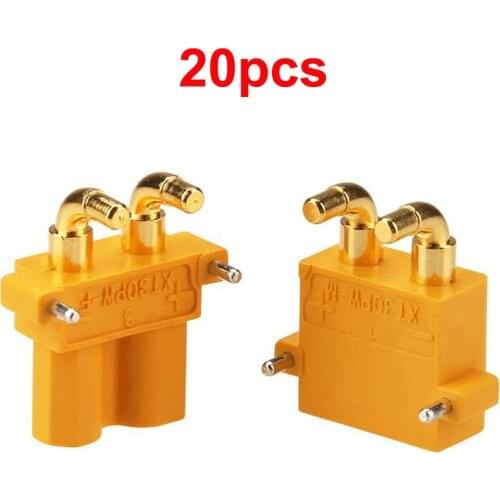20PCs XT30PW PCB Dedicated Horizontal Connector Male/Female Plug 2mm Banana Head Amass XT30 Plugs For FPV DIY RC Parts