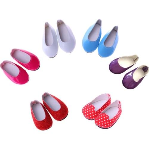 5 Color Choose 1,Doll Shoes 5 cm PU Shose For 14.5 Inch Nancy American Paola Reina Doll&BJD EXO Doll Boots Girl`s Toy