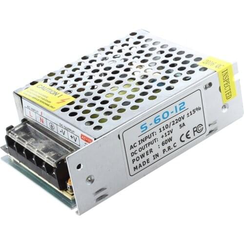 Promotion! New Hot selling 12V 5A Switching Power Supply for LED Strip light