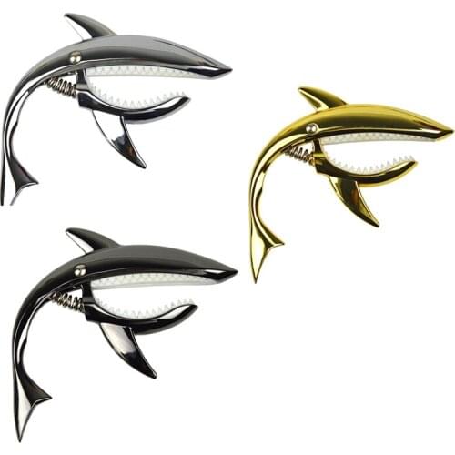 New Alloy Personality Shark Capo Ukulele Guitar Parts and Accessories