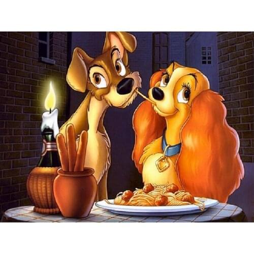 Diy Diamond Embroidery Cartoon Dogs Needlework Diamond Mosaic Pictures Diamond Painting Cross Stitch Hobbies Crafts Accessories