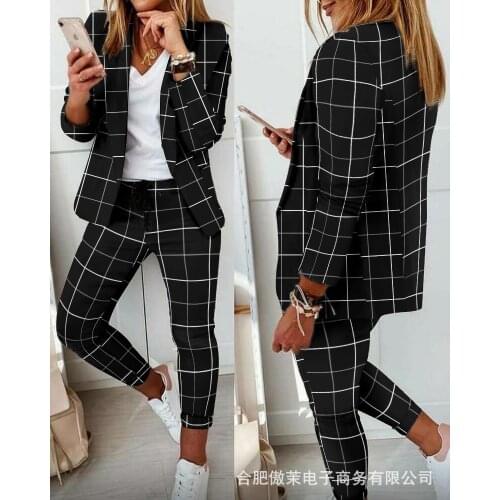 ANGLIU Women's Trouser Suits