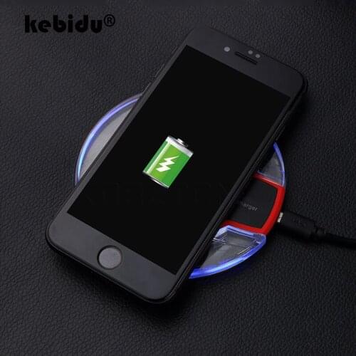 Kebidu Qi Wireless Charger For Samsung S7 S6 Edge USB Charger For Samsung Galaxy S8 Portable Charging Stand For iPhone X 8 Plus