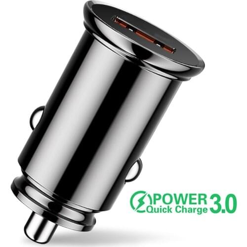 Quick Charge 3.0 Car Charger For iPhone12 Pro Max Samsung Huawei P40 Xiaomi Fast Car Charging QC3.0 Mobile Phone USB Car Charge