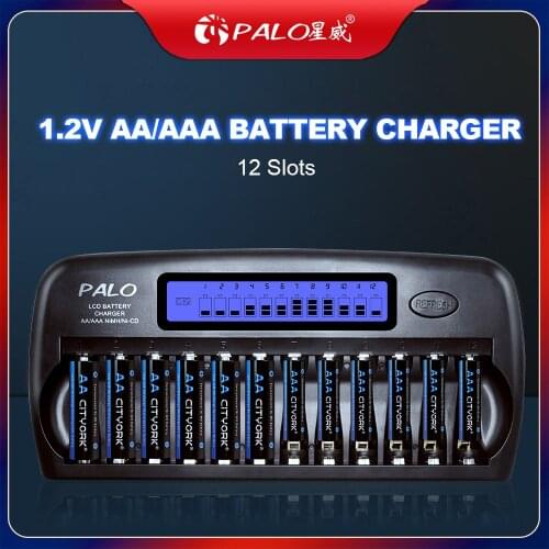 Fast Smart Charger LCD display Built-In IC Protection Intelligent Rapid Battery Charger for 1.2V AA AAA Ni-MH NiCd