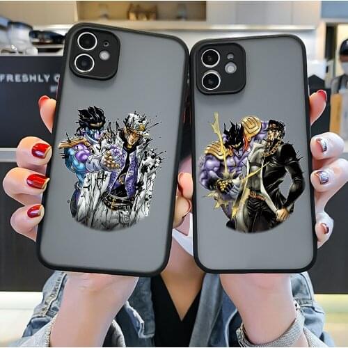 For JoJos Bizarre Adventure Case Hard Cover Matte Japan Anime Phone Case For iPhone 12 11 Pro XS MAX X 7 XR SE20 8 6 Plus