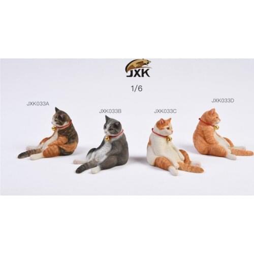 JXK 1:6 Scale Shorthair Cat Figure Lazy Cat Pet Sofa Healing Figure Felidae Animal Collector Toy Resin Desktop Decoration Gift