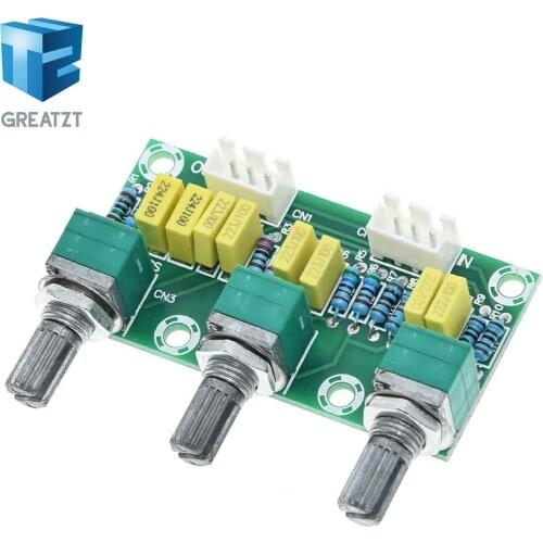 GREATZT XH-M802 Passive Tone Board Amplifier Preamp Power Module Low High Sound Adjustment Electonic Diy Electronic PCB Board