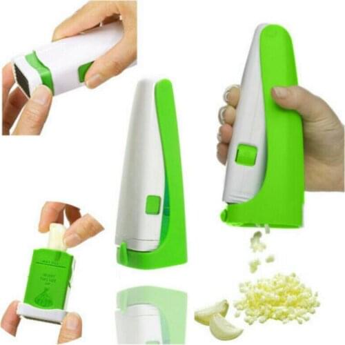 Multi-purpose Garlic Press Cube Presser Grater Chopper Tools Slicer Kitchen Manual garlic peeler Mincer O6C6