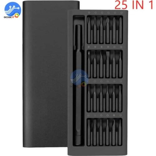 25 in 1 Multi-Tool Magnetic Screwdriver Set Repair Kit with Alloy Case Disassembly Tool Screwdriver Repair Kit